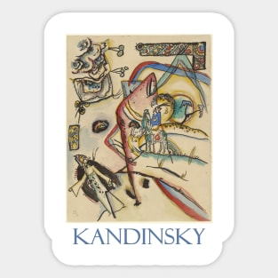 The Horseman by Wassily Kandisky Sticker